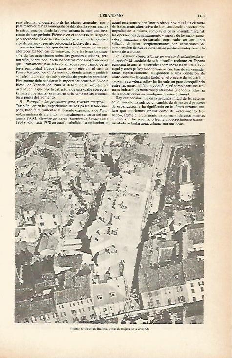 LAMINA ESPASA 26720: Vista aerea del centro historico de Bolonia