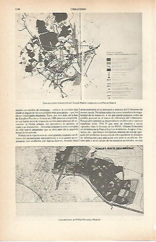 LAMINA ESPASA 26722: Plan de Madrid y Usos Del Suelo del PAI de Moratalaz
