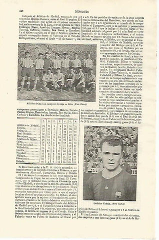 LAMINA ESPASA 26729: Atletico de Madrid campeon de Liga 1950 y Kubala