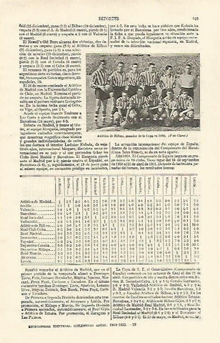 LAMINA ESPASA 26730: Atletico de Bilbao en 1950