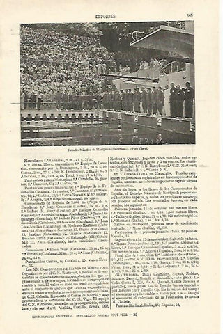 LAMINA ESPASA 26734: Estadio Nautico de Montjuic en Barcelona
