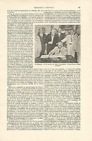 LAMINA ESPASA 26779: Truman firma el Pacto Atlantico en 1949