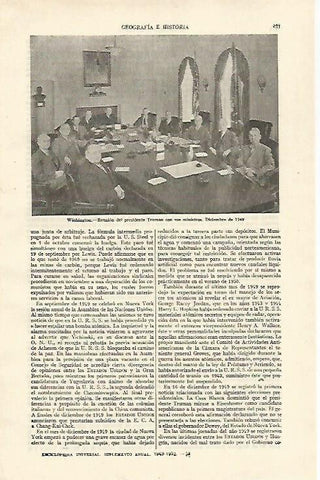 LAMINA ESPASA 26781: Reunion del presidente Truman con sus ministros en 1949