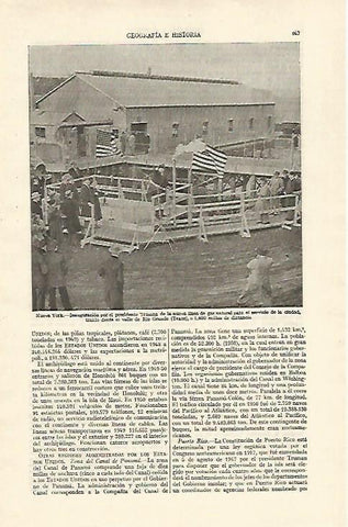 LAMINA ESPASA 26784: Ianuguracion de una linea de gas natural en Texas
