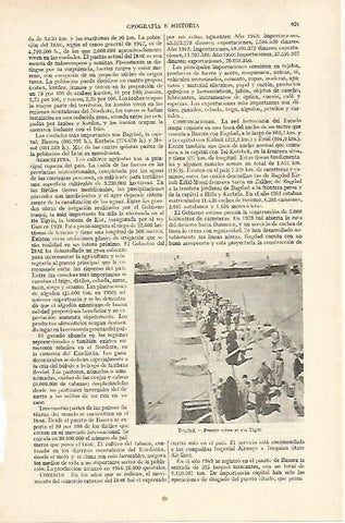 LAMINA ESPASA 26789: Puente sobre el Tigris en Bagdad Irak