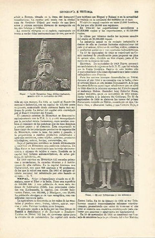 LAMINA ESPASA 26799: Jooda Shamshez Jung ultimo maharaja de Nepal
