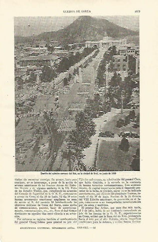 LAMINA ESPASA 26808: Desfile del ejercito de Corea del Sur en 1950