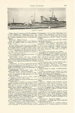 LAMINA ESPASA 26813: Crucero La Argentina