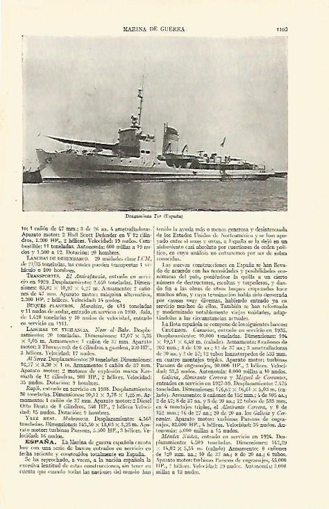 LAMINA ESPASA 26818: Dragaminas Ter de España