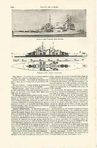 LAMINA ESPASA 26827: Buque Vanguard de Gran Bretaña