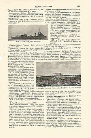 LAMINA ESPASA 26838: El Kocatepe y el submarino Saldiray de Turquia 
