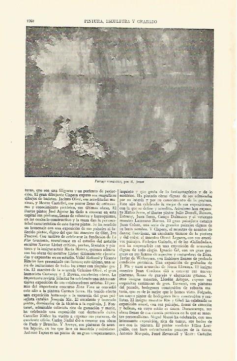 LAMINA ESPASA 26848: Paisaje romantico por E. Jener