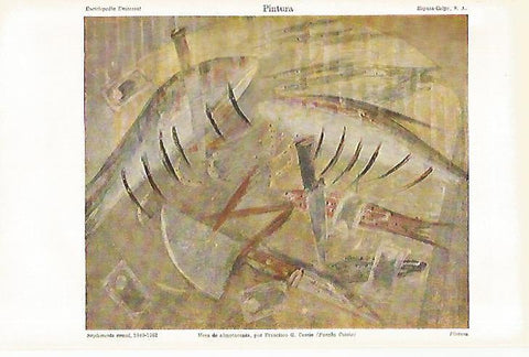LAMINA ESPASA 26849: Mesa de almotacenia por F. G. Cossio