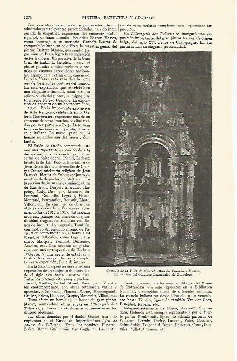 LAMINA ESPASA 26857: Custodia de la Villa de Madrid