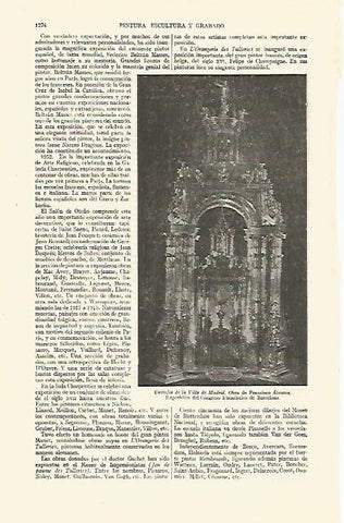 LAMINA ESPASA 26857: Custodia de la Villa de Madrid