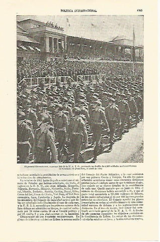 LAMINA ESPASA 26862: El general Eisenhower en Frankfurt en 1952