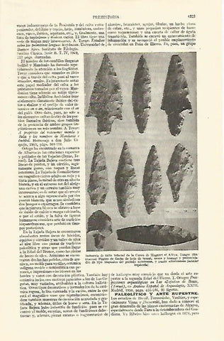 LAMINA ESPASA 26867: Tallas bifaciales de la Cueva de Mugaret de Alliya Marruecos