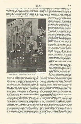 LAMINA ESPASA 26876: Adela Carbone y Alberto Romea en Celos del aire