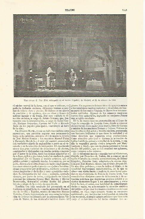 LAMINA ESPASA 26878: Escena de Ruy Blas en 1952