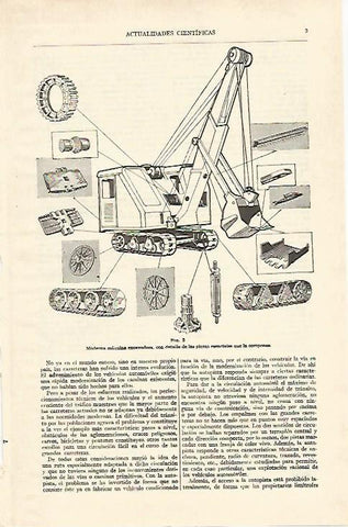 LAMINA ESPASA 26888: Maquina excavadora