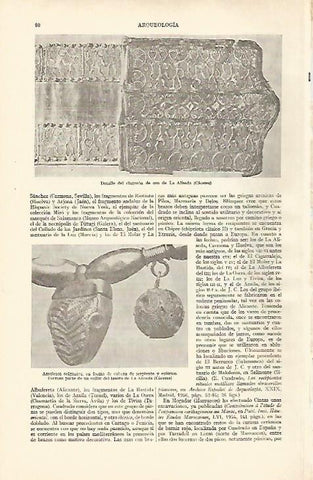 LAMINA ESPASA 26894: Detalle de cinturon de oro de La Aliseda Caceres