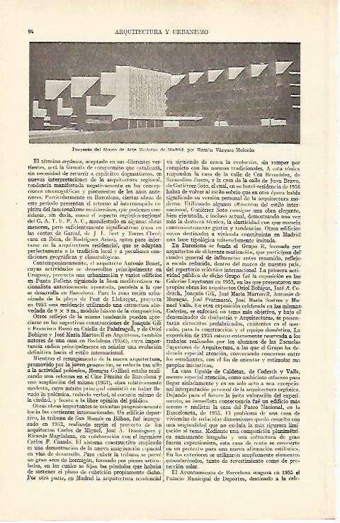 LAMINA ESPASA 26897: Proyecto del Museo de Arte Moderno de Madrid