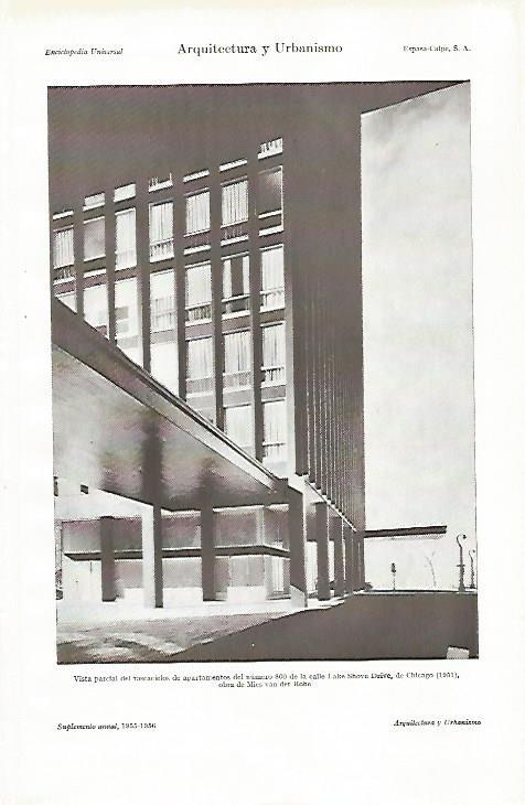 LAMINA ESPASA 26899: Edificio de la calle Lake Shove Drive 800 de Chicago