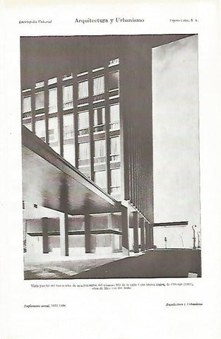 LAMINA ESPASA 26899: Edificio de la calle Lake Shove Drive 800 de Chicago