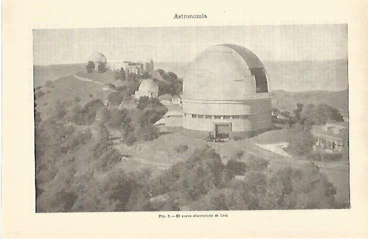 LAMINA ESPASA 26915: Observatorio de Lick