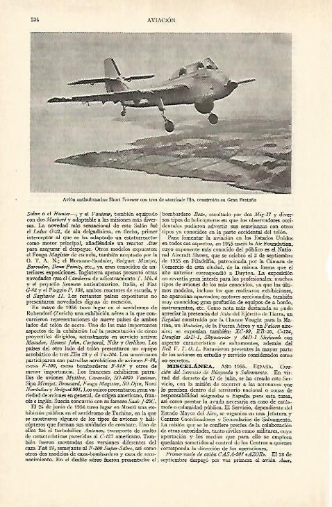 LAMINA ESPASA 26920: Avion submarino Short Seamew