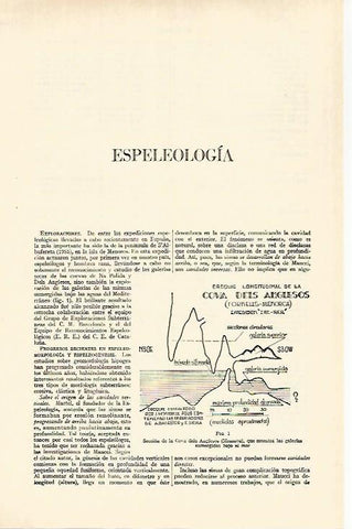 LAMINA ESPASA 26943: Seccion de la Cova dels Anglesos en Menorca