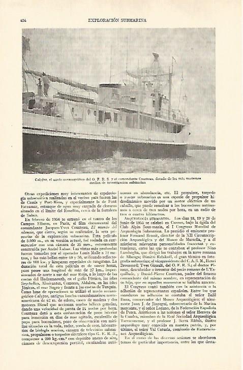 LAMINA ESPASA 26946: El Calyoso del comandante Cousteau