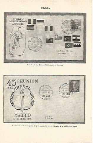 LAMINA ESPASA 26948: Matasellos de los II Juegos Mediterraneos
