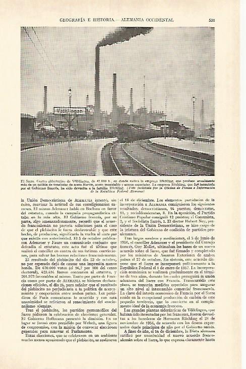 LAMINA ESPASA 26953: Centro siderurgico de Volklingen
