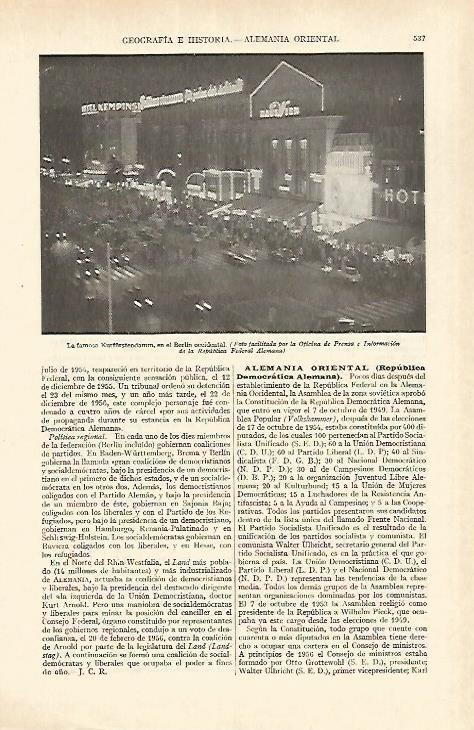 LAMINA ESPASA 26954: Kurfurstendamm en Berlin