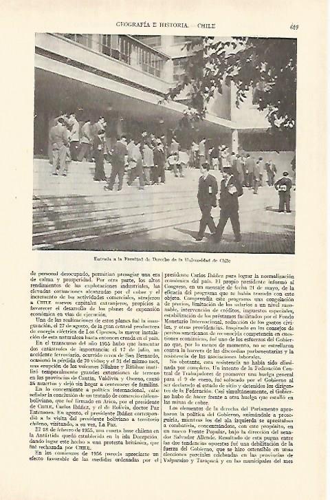 LAMINA ESPASA 26963: Facultad de Derecho de la Universidad de Chile