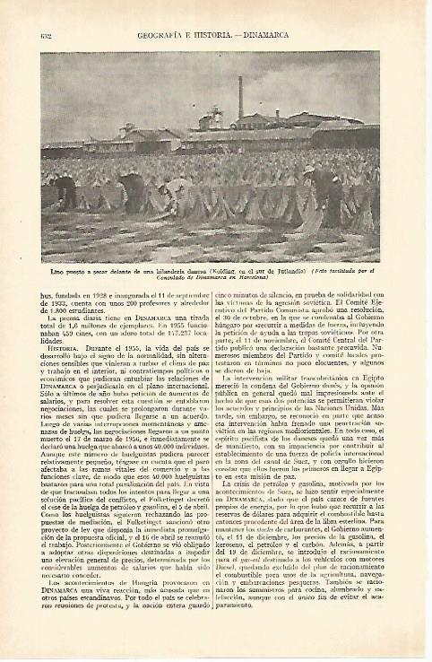 LAMINA ESPASA 26969: Lino de una hilanderia de Kolding Dinamarca