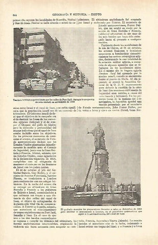 LAMINA ESPASA 26971: Tanques britanicos en Port Said Egipto