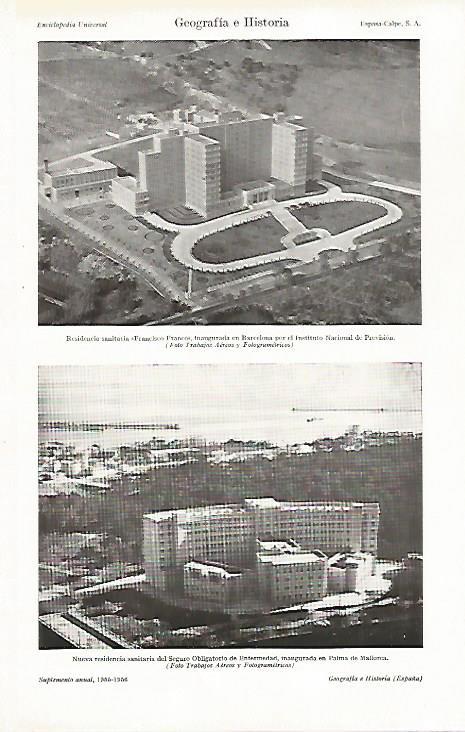LAMINA ESPASA 26985: Residencia Francisco Franco enn Barcelona