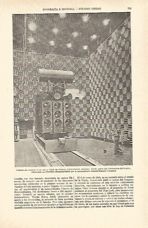 LAMINA ESPASA 26993: Laboratorio del Sonido en Massachusetts
