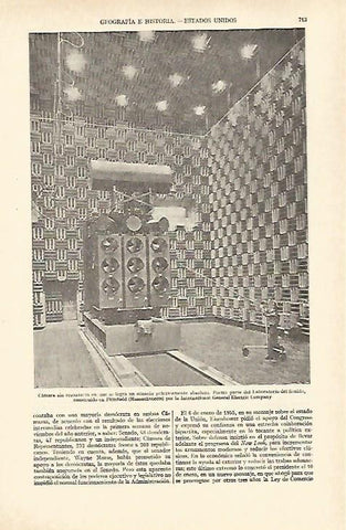 LAMINA ESPASA 26993: Laboratorio del Sonido en Massachusetts