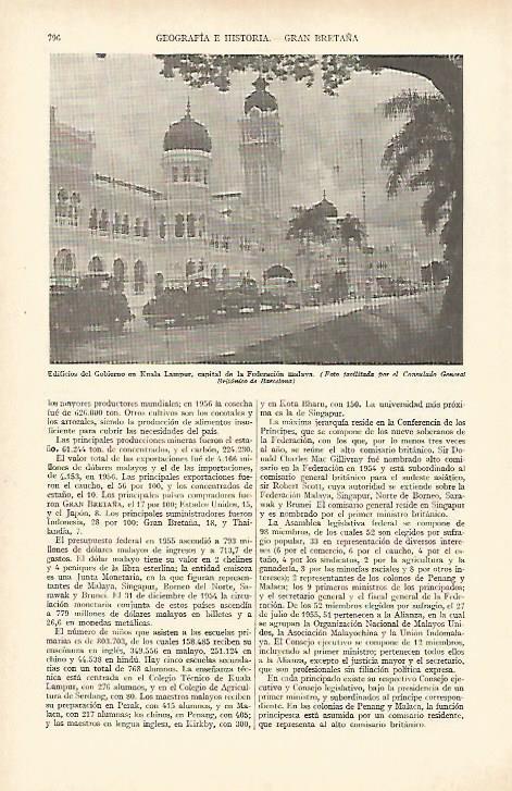 LAMINA ESPASA 27013: Gobierno de Kuala Kumpur Malasia