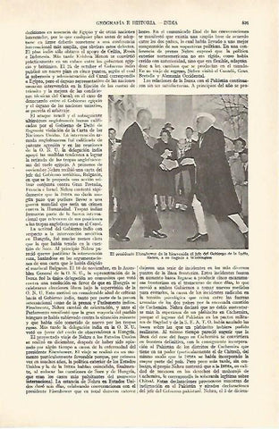 LAMINA ESPASA 27021: Eisenhower con el presidente Nehru de India