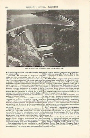 LAMINA ESPASA 27029: Presa de Bin-El-Uidan Marruecos