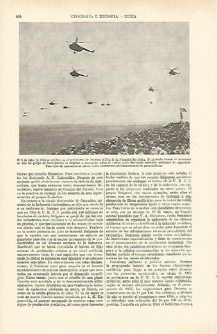 LAMINA ESPASA 27035: Dia de la Aviacion Sovietica del 3 de julio de 1955