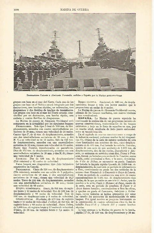 LAMINA ESPASA 27046: Destructores Lepanto y Almirante Ferrandiz