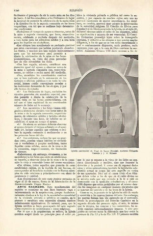 LAMINA ESPASA 27056: Interior de la iglesia de Pont de Suert Lleida