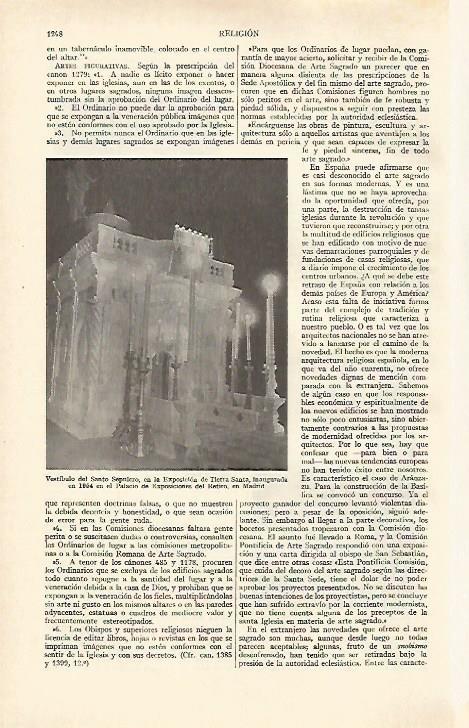 LAMINA ESPASA 27058: Vestibulo del Santo Sepulcro