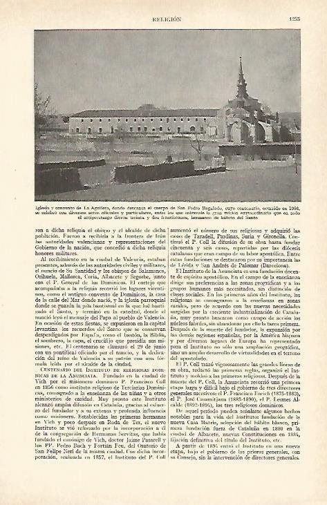LAMINA ESPASA 27059: Convento de La Aguilera