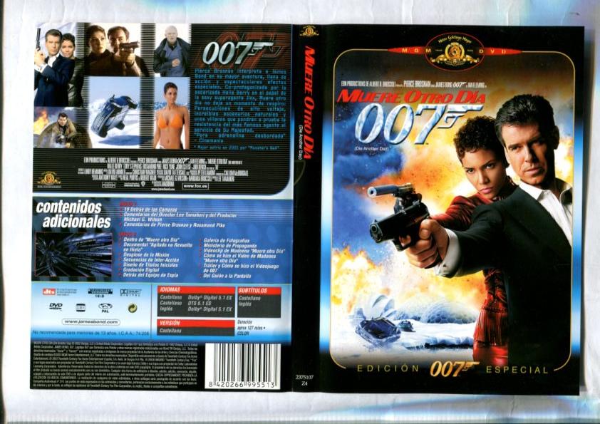 Caratula + Propaganda video de James Bond: Muere otro dia